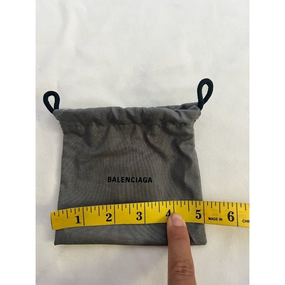 Balenciaga Dust Bag Storage Cover Drawstring Gray 5" x 5" - Picture 7 of 7